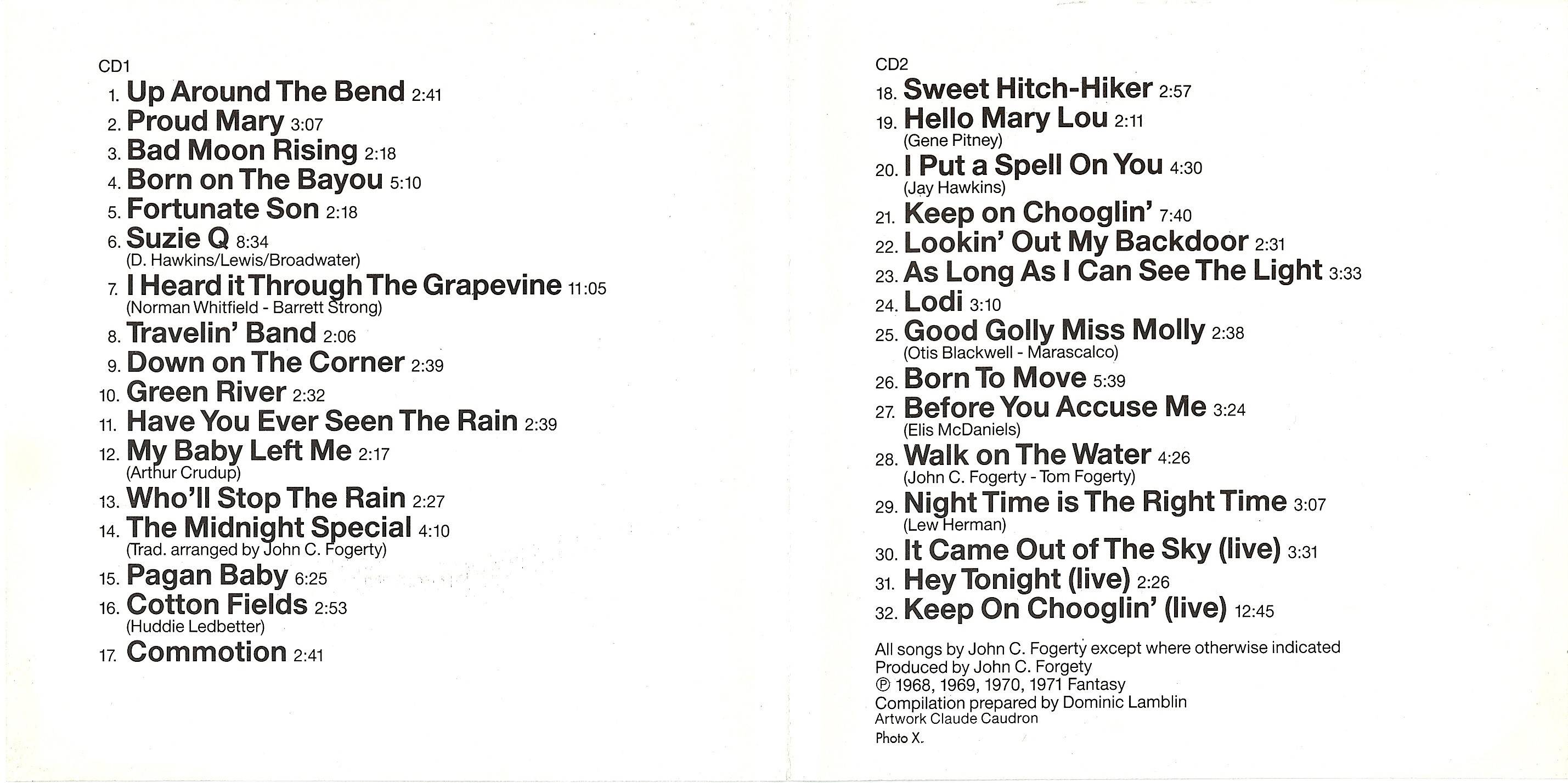 Creedence Clearwater Revival La Legende De Creedence [booklet02 fr]